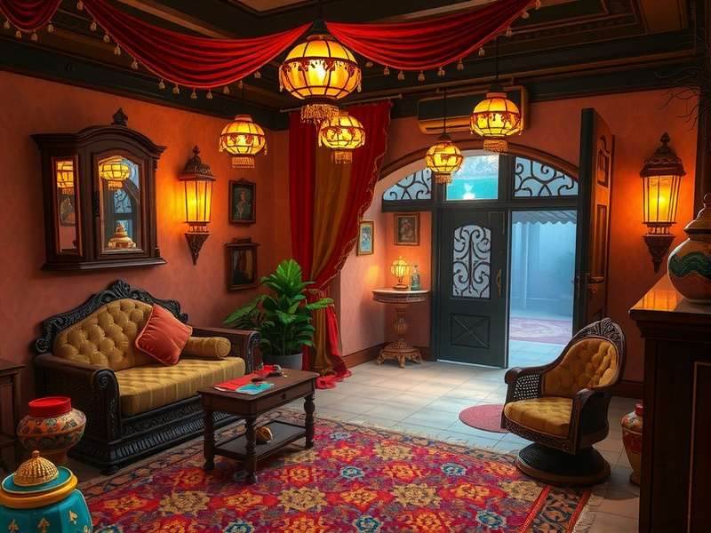 Durga Puja Hidden Objects Game Scene